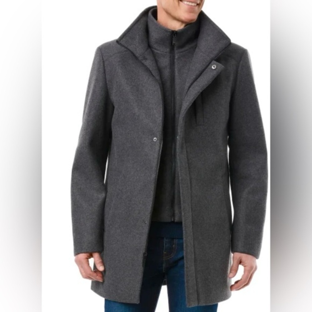 Vince Camuto Men's Classic Coat in Gray